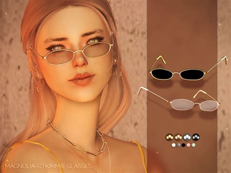 sims 4 cc round glasses